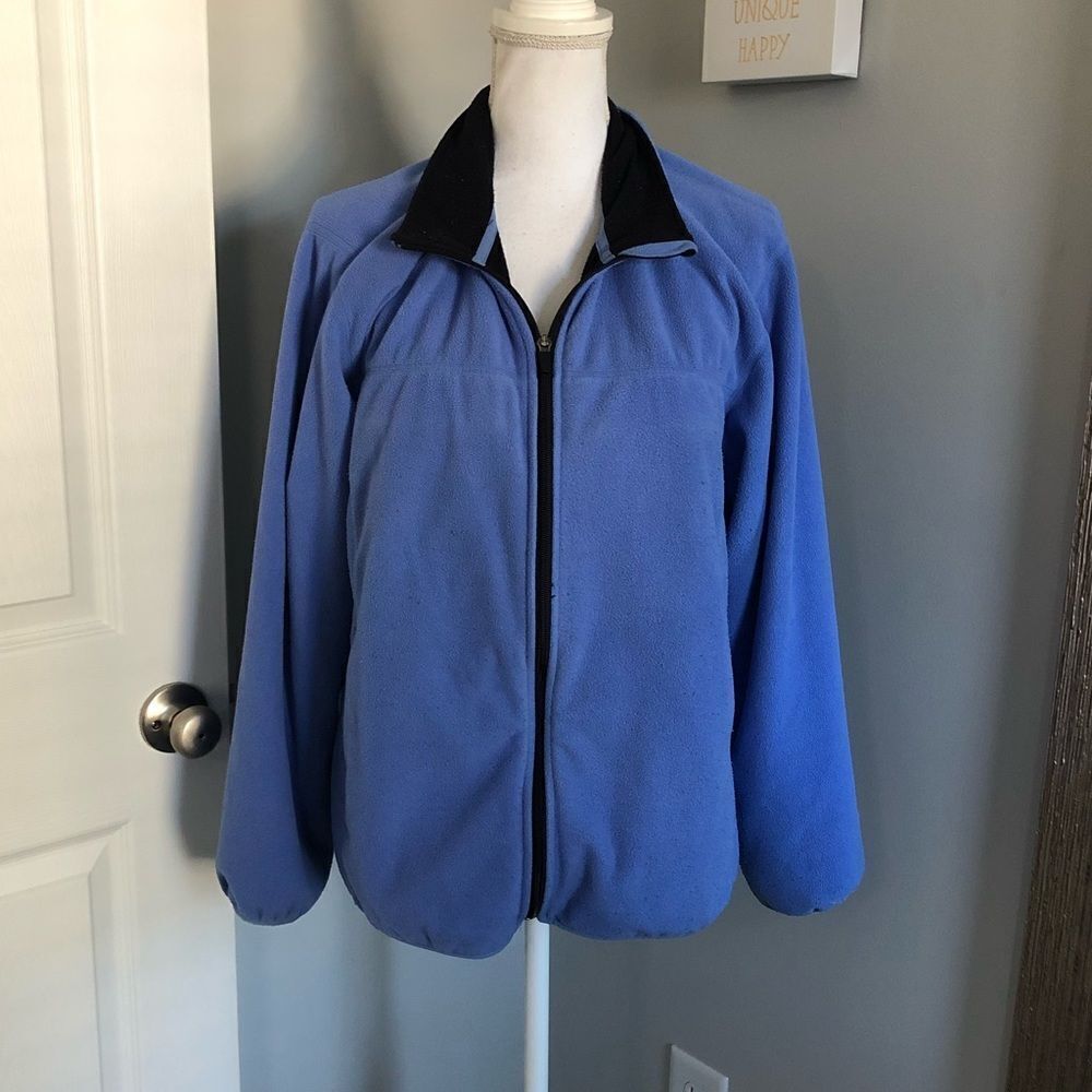Lands’ End Blue Full Zip Jacket